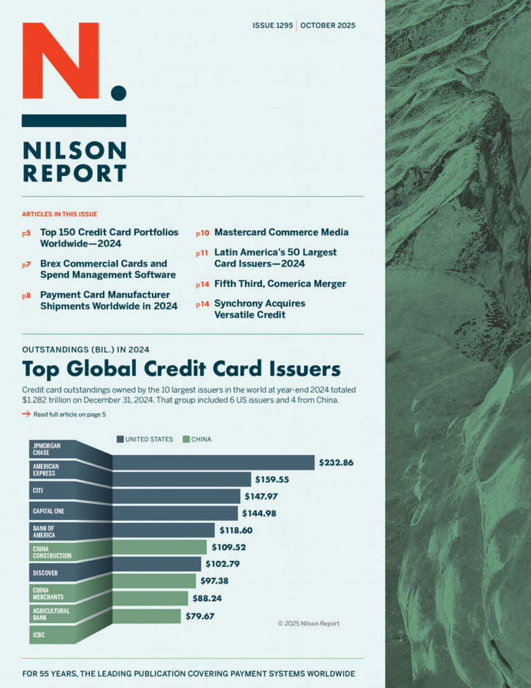 The Current Issue - Nilson Report